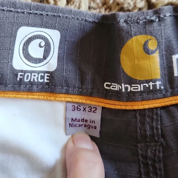 Carhartt NWT  Men's Relaxed Fit Gray Cargo Pant Size 36x32 - Picture 5 of 10